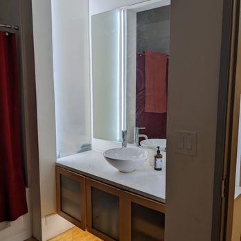 Millennial Electric - LED Light strips, under vanity LED strips all connected to new switches. - Electricians Near Me