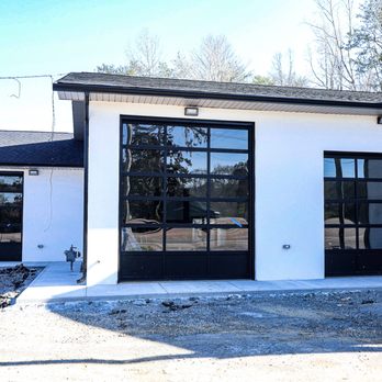 Good Day Garage Doors - Full View Black Commercial Doors - Garage Door Services Near Me - Knoxville, Tennessee Good Day Garage Doors - Full View Black Commercial Doors - Garage Door Services Near Me - Knoxville, Tennessee