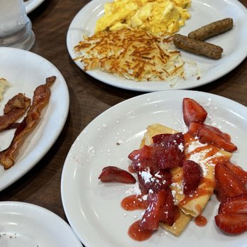 Denny's - Build Your Own Grand Slam® and Strawberry Vanilla Crepes - Breakfast & Brunch Near Me - El Centro, California Denny's - Build Your Own Grand Slam® and Strawberry Vanilla Crepes - Breakfast & Brunch Near Me - El Centro, California