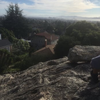 Indian Rock Park - Wanted to make sure I had a picture of the rock and the view! - Parks Near Me - Berkeley, California
