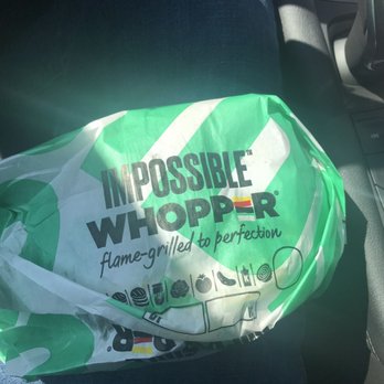 Burger King - New impossible whopper - plant based burger - Burgers Near Me - Riviera, Texas