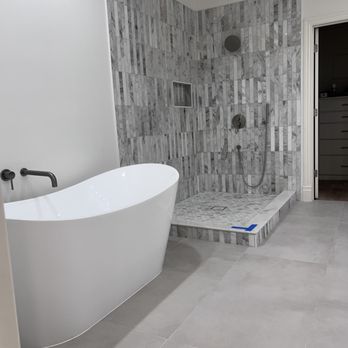 Skillful Solutions Home Makeovers - "What a difference a makeover makes! This bathroom went from outdated to outstanding--custom tile, fresh fixtures, and serious wow factor. - Painters Near Me - Grand Prairie, Texas Skillful Solutions Home Makeovers - "What a difference a makeover makes! This bathroom went from outdated to outstanding--custom tile, fresh fixtures, and serious wow factor. - Painters Near Me - Grand Prairie, Texas