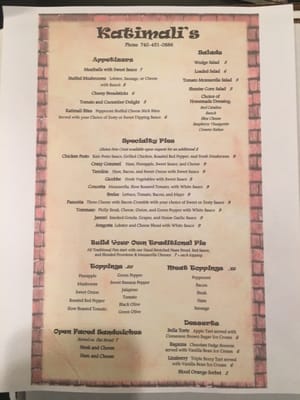 Menu photo 3 Katimali's Proctorville, OH