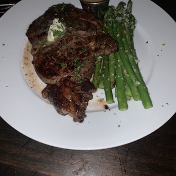 320 Main - Rib eye, lemon asparagus - New American Near Me - Seal Beach, California