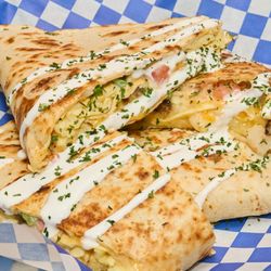 Bronx Chopped Cheese  - Breakfast quesadilla