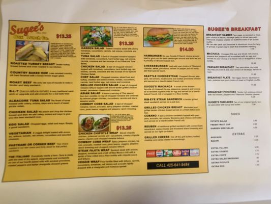 Menu photo 1 Sugee's Box Lunch Co. Bellevue, WA