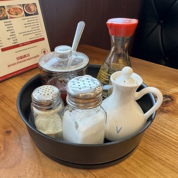 North King Noodle House - Condiments~ - Chinese Near Me - Burnaby, British Columbia