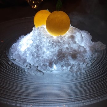 Alinea - Glow-spiced orange palate cleanser - New American Near Me - Chicago, Illinois Alinea - Glow-spiced orange palate cleanser - New American Near Me - Chicago, Illinois