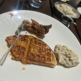 The Lark - Southern Fried Chicken & Sourdough Waffle with grits - New American Near Me - Santa Barbara, California The Lark - Southern Fried Chicken & Sourdough Waffle with grits - New American Near Me - Santa Barbara, California
