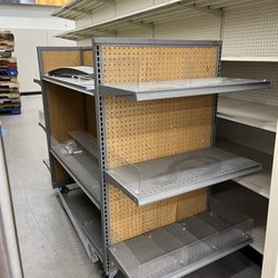 Big Lots - My new basement canning shelf $14 plus some $$ to have my friend deliver it to me