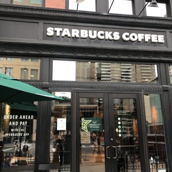 Starbucks - the entrance of a starbucks coffee shop - Coffee & Tea Near Me - Boston, Massachusetts