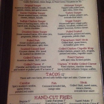Bronx Alehouse - Menu 1 - American Near Me - Bronx, New York