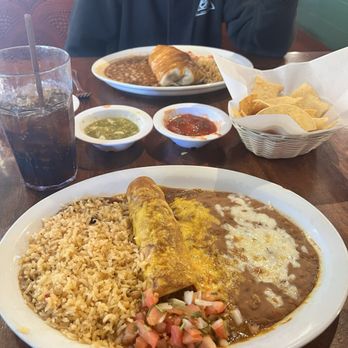 Luna Loca - chicken enchilada and wet bean burrito - Mexican Near Me - Danville, California