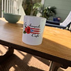 We purchased a La Amapola Cafe coffee mug.