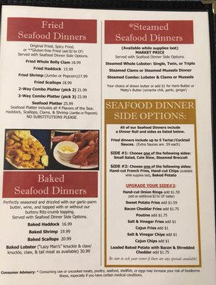 Menu photo 5 Mack's Place Bridgton, ME