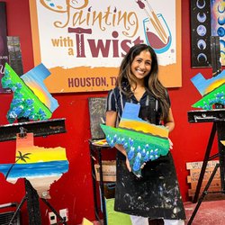 Painting with a Twist - Texas Bluebonnets
