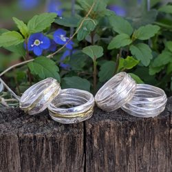Lireille - Wrap rings in 18k gold and silver by Shimara Carlow at Lireille gallery
