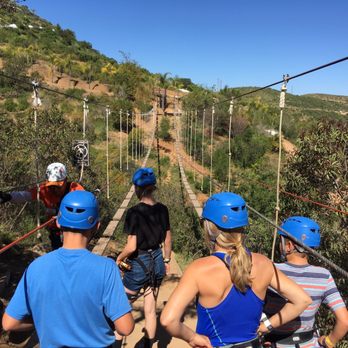 Las Cañadas Campamento - One of the cool and challenging hanging bridges - Amusement Parks Near Me - Ensenada, BCN