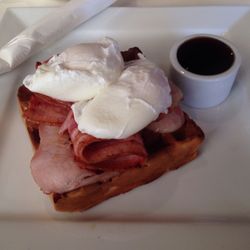Season Cafe - Savoury house made waffle so good and so filling