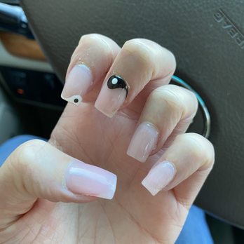 Bliss Nail Spa - Acrylic fill  yin yang design - Nail Salons Near Me - Prescott, Arizona