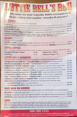 Menu photo 1 Lottie Bell's Bbq Ormond Beach, FL
