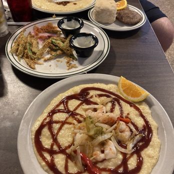 Home Grown - BBQShrimp & Chz Grits (Large) Kevin's Breakfast Biscuit Eggs (Two) Orange Slices - Diners Near Me - Atlanta, Georgia Home Grown - BBQShrimp & Chz Grits (Large) Kevin's Breakfast Biscuit Eggs (Two) Orange Slices - Diners Near Me - Atlanta, Georgia