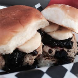 Pb & j with bananas sliders