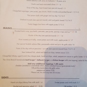 Olive Branch Bistro - Menu 4.6.18 - Mediterranean Near Me - Edinburgh, EDH Olive Branch Bistro - Menu 4.6.18 - Mediterranean Near Me - Edinburgh, EDH