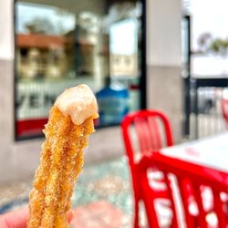 The Taco Stand - Freshly made churro with a sweet cream sauce for dipping.