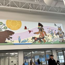 YFC Fredericton International Airport - Inside at departures area.