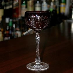 Snugbar - One of several beautiful vintage stemware used at Snugbar