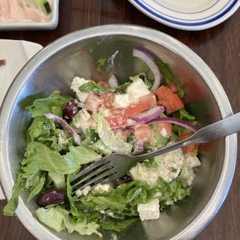 Lefteris Gyro - Salad that comes with the platters - Greek Near Me - Tarrytown, New York Lefteris Gyro - Salad that comes with the platters - Greek Near Me - Tarrytown, New York