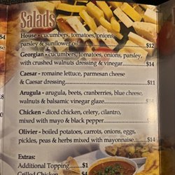 Sakartvelo - Menu