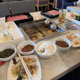 Lunch combo with beef plate Lunch combo with beef plate