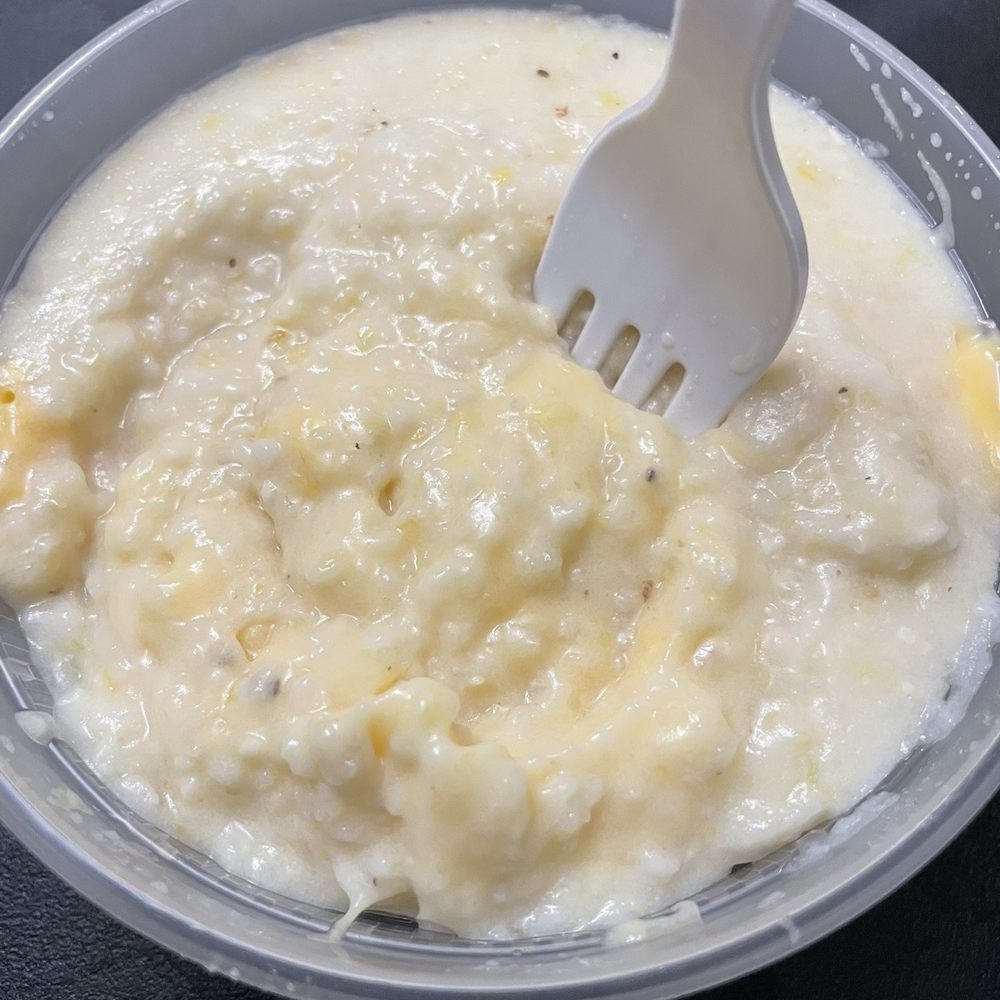 Grits and cheese