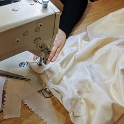 Shawmut Place - Working on the 1930's wedding dress