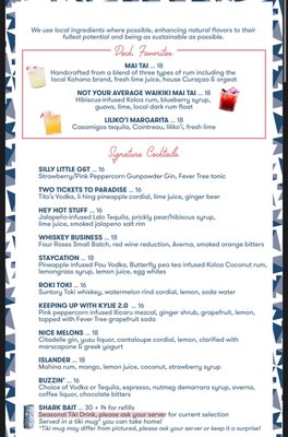 Menu photo 8 Deck. Honolulu, HI Menu photo 8 Deck. Honolulu, HI