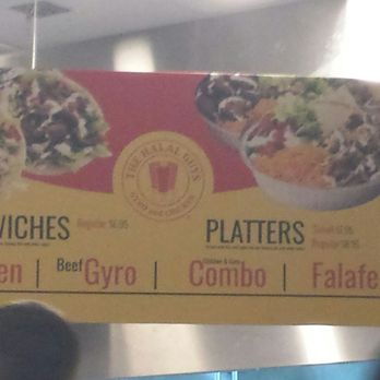 The Halal Guys - Menu (side menu not shown) - Halal Near Me - Tempe, Arizona The Halal Guys - Menu (side menu not shown) - Halal Near Me - Tempe, Arizona