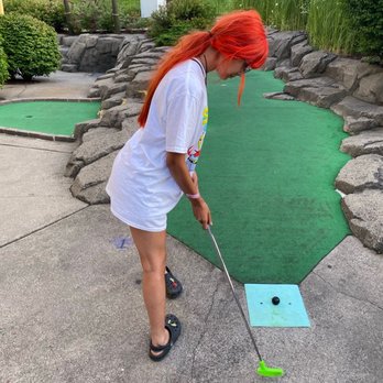 Clubhouse Fun Center - me scorin a holy hole in one - Mini Golf Near Me - Greece, New York Clubhouse Fun Center - me scorin a holy hole in one - Mini Golf Near Me - Greece, New York