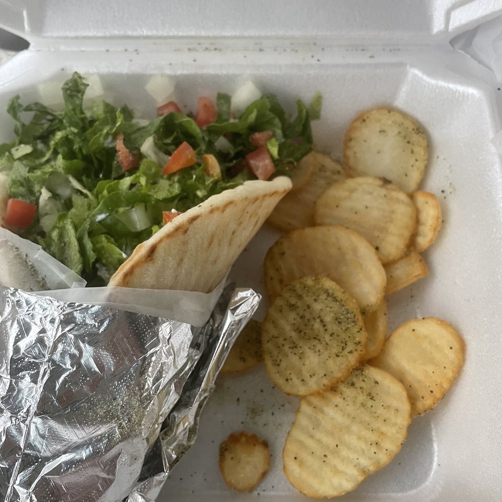 Pitaria Express - Gyro Sandwich with Greek Fries - Greek Near Me - Tallahassee, Florida Pitaria Express - Gyro Sandwich with Greek Fries - Greek Near Me - Tallahassee, Florida