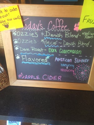 Menu photo 4 Ozzie's Coffee Bar Old Forge, NY