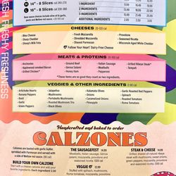Mellow Mushroom - Food menu. Build your own pizza, calzones.