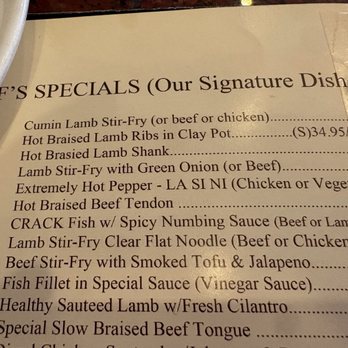 Old Mandarin Islamic Restaurant - Snapshot of the Menu - Chinese Near Me - San Francisco, California Old Mandarin Islamic Restaurant - Snapshot of the Menu - Chinese Near Me - San Francisco, California