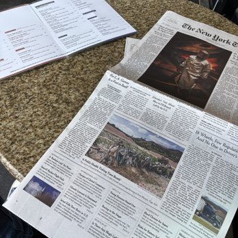 Bacco Cafe & Bistro - Menu and printed NY Times - Breakfast & Brunch Near Me - Seattle, Washington