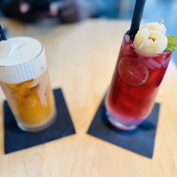 LUA Asian Fusion Eatery - Thai tea and lychee mocktail - Asian Fusion Near Me - Dana Point, California LUA Asian Fusion Eatery - Thai tea and lychee mocktail - Asian Fusion Near Me - Dana Point, California