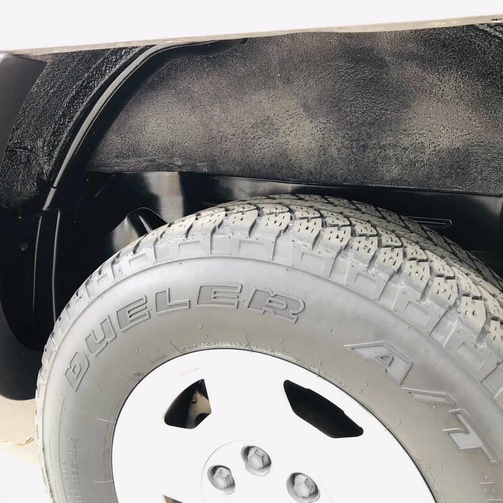 Fine Lines Auto Detailing - Look at the blackout behind the tires.  Better than new! - Auto Detailing Near Me - Tucson, Arizona