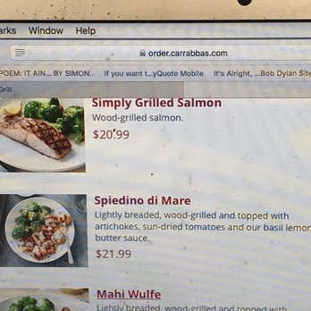 Carrabba's Italian Grill - Changed takeout procedure. I did not CLICK on sauce on side for my $22 Spendini de Mar but....see review - Italian Near Me - Gilbert, Arizona