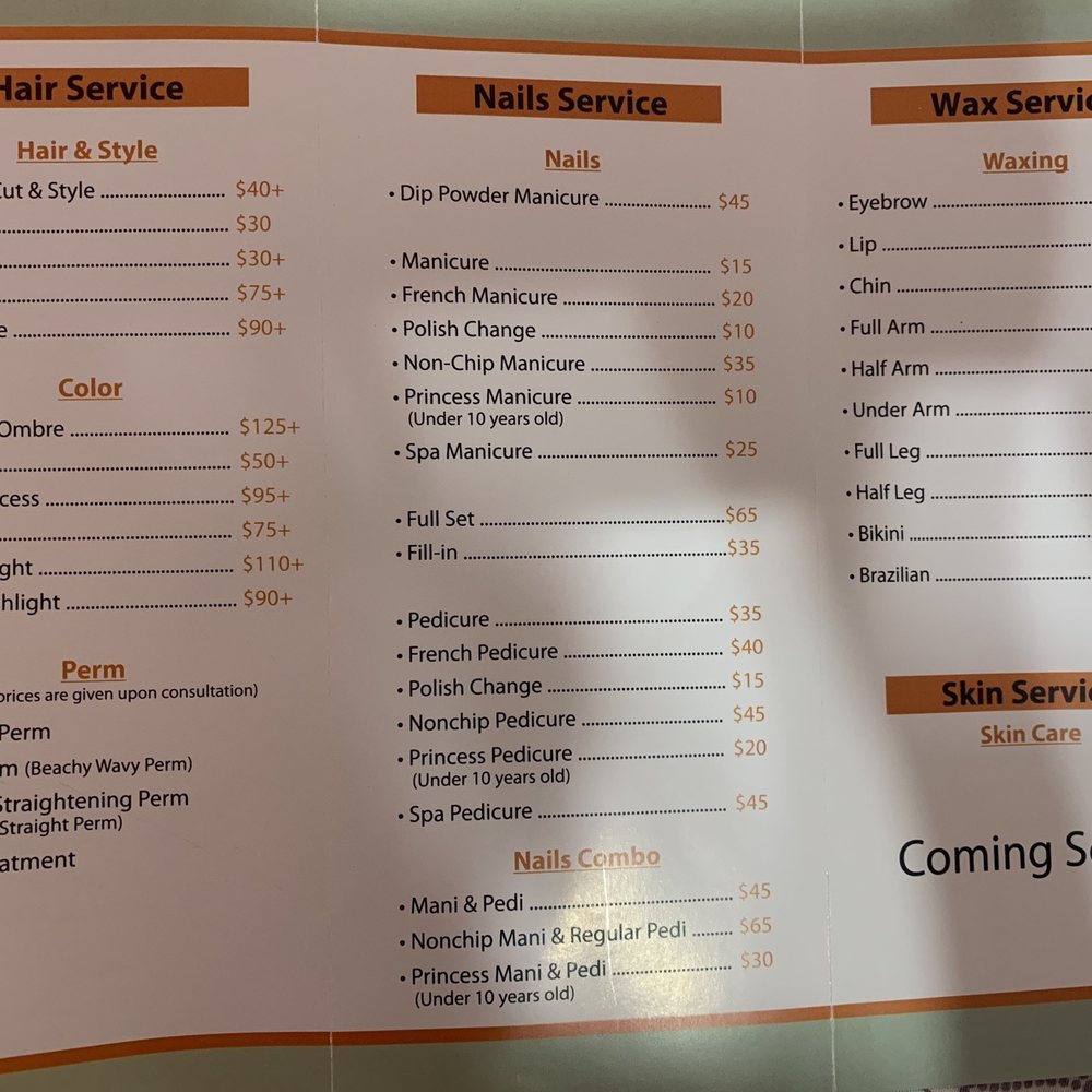 Services and price