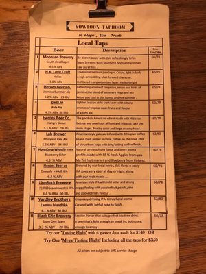 Menu photo 3 Kowloon Taproom Hong Kong, HK