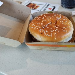 McDonald's - This is what they tried to pass as a quarter pounder.